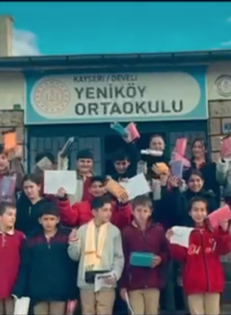 Köy okulu projemizle minik yüreklere umut, yüzlere tebessüm taşıdık.